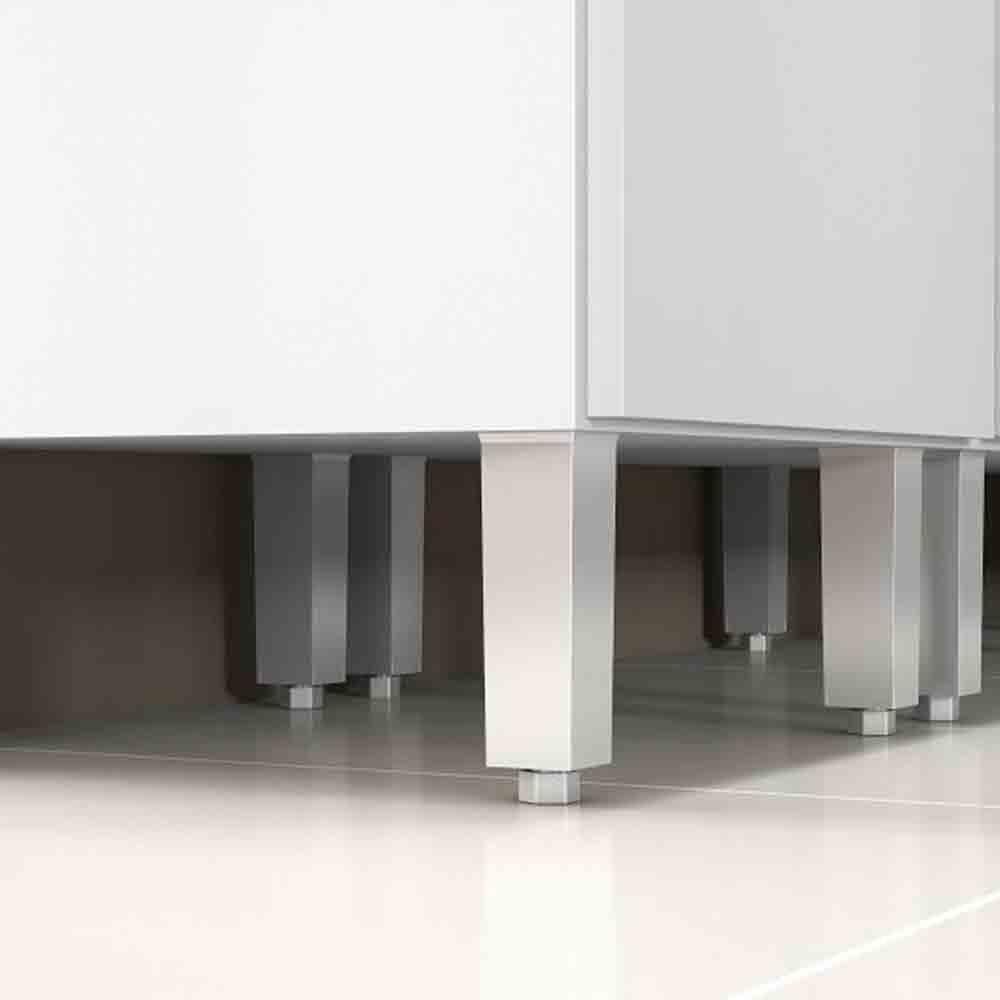 Paneleiro Simples Com 2 Portas Top Class Branco Branco - 6