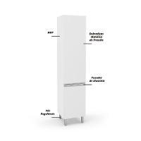 Paneleiro Simples Com 2 Portas Top Class Branco Branco - 8