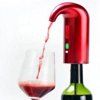Dispenser Vinho Eletrico Aerador Decantador Automatico Bomba Inox Vermelha Garrafa Inteligente