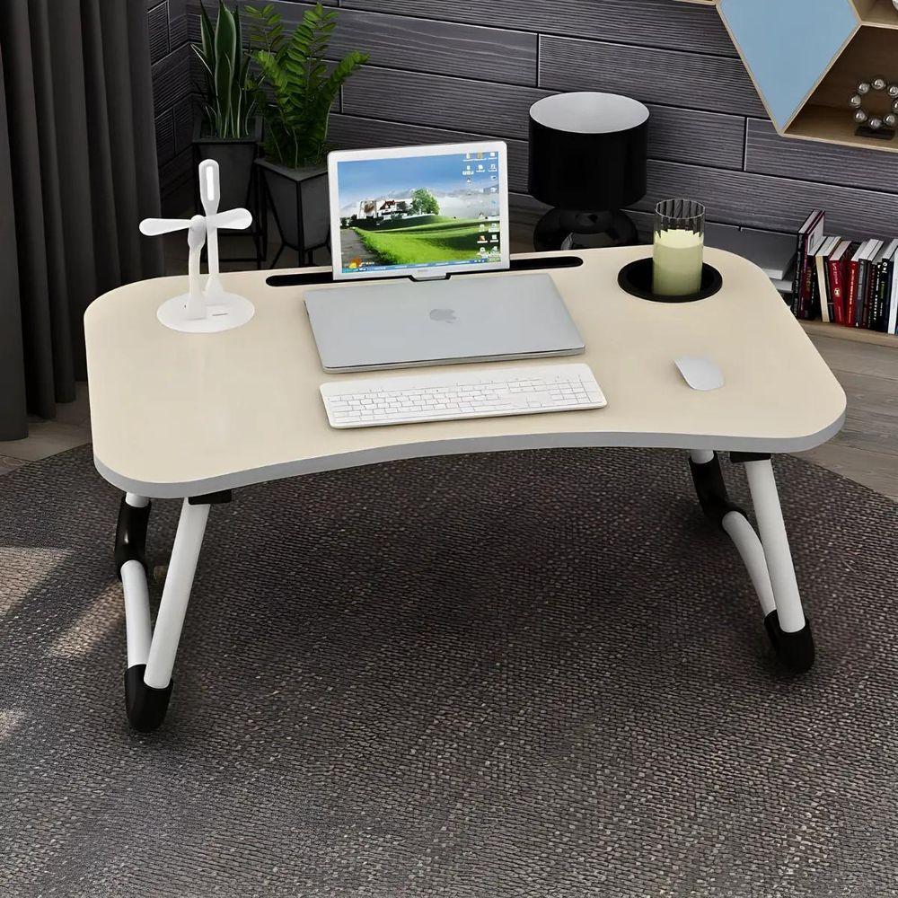 Mesa Colo Portátil Dobrável Suporte Multiuso Preto - 2