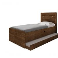 Cama Bau Com Auxiliar MDF-MDP Framar Larissa Malbec - 1