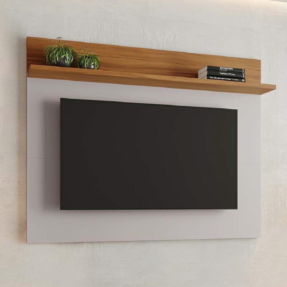 Painel Para Tv Smart Até 50 Polegadas Nt 1185 Notável Off White / Freijó Trend 1,35m Preto - 5