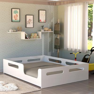 Potente Moveis Cama Casal Montessori Cor Branco