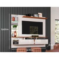 Painel Para Tv Intense Lukaliam Off White / Damasco Off White / Damasco - 3