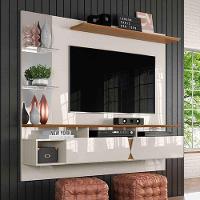 Painel Para Tv Intense Lukaliam Off White / Damasco Off White / Damasco - 6