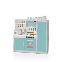 Kit Cozinha E Geladeira Em MDF Brinquedo Infantil menta - 2