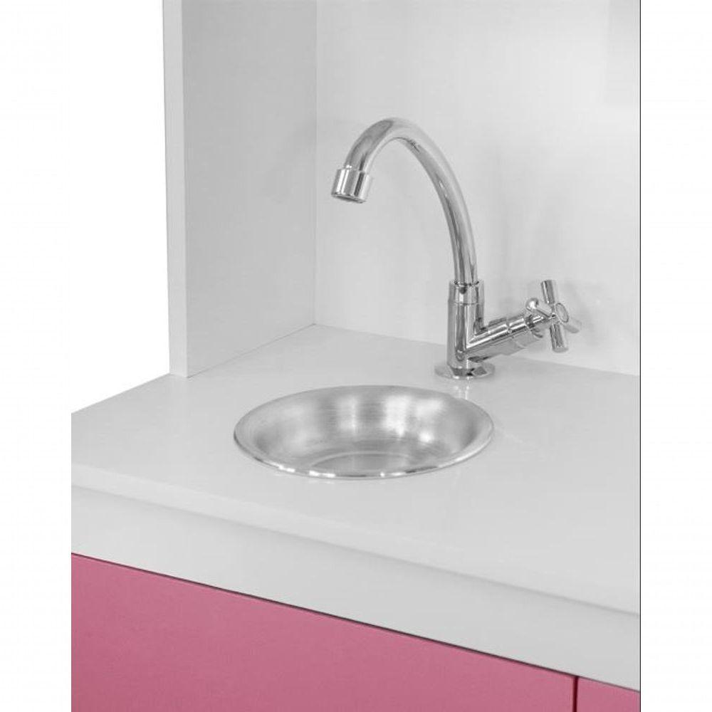 Cozinha Infantil Brincar De Faz De Conta Em MDF Rosa - 3