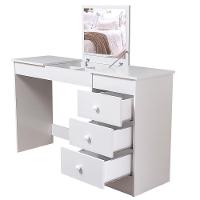 Escrivaninha Penteadeira Com Espelho E Gavetas Móvel 2 Em 1 - 3