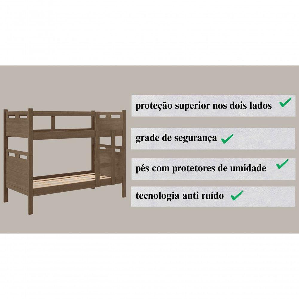 Beliche Robusto Com 2 Colchões Confortáveis - Kit Completo Legno - 3