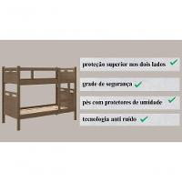 Beliche Robusto Com 2 Colchões Confortáveis - Kit Completo Legno - 3