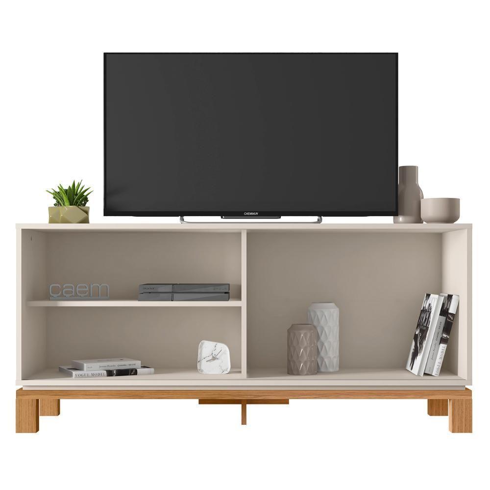 Rack Bancada Para Tv 45 Pol 136cm Lucca Off White/freijó C01 - Mpozenato - 5