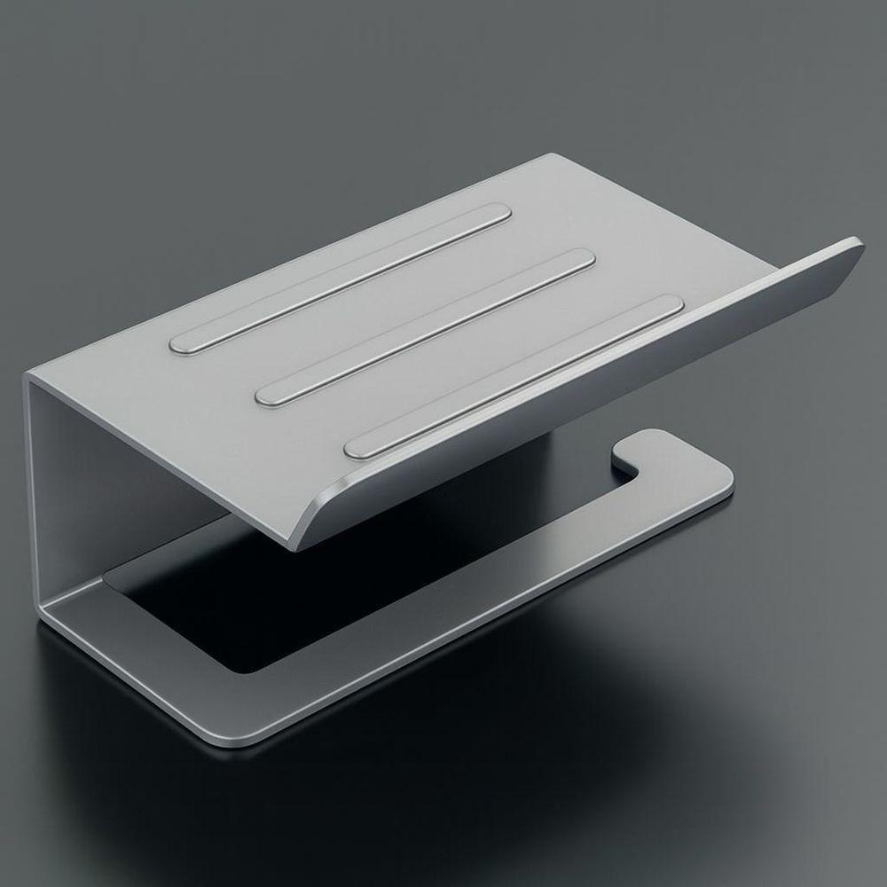 Suporte Papel Higiênico Premium Com Apoio Objetos - 5