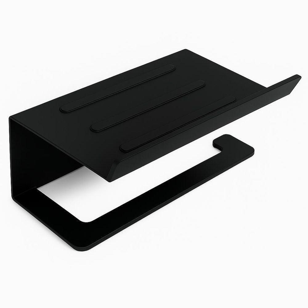 Suporte Papel Higiênico Premium Com Apoio Objetos - 5