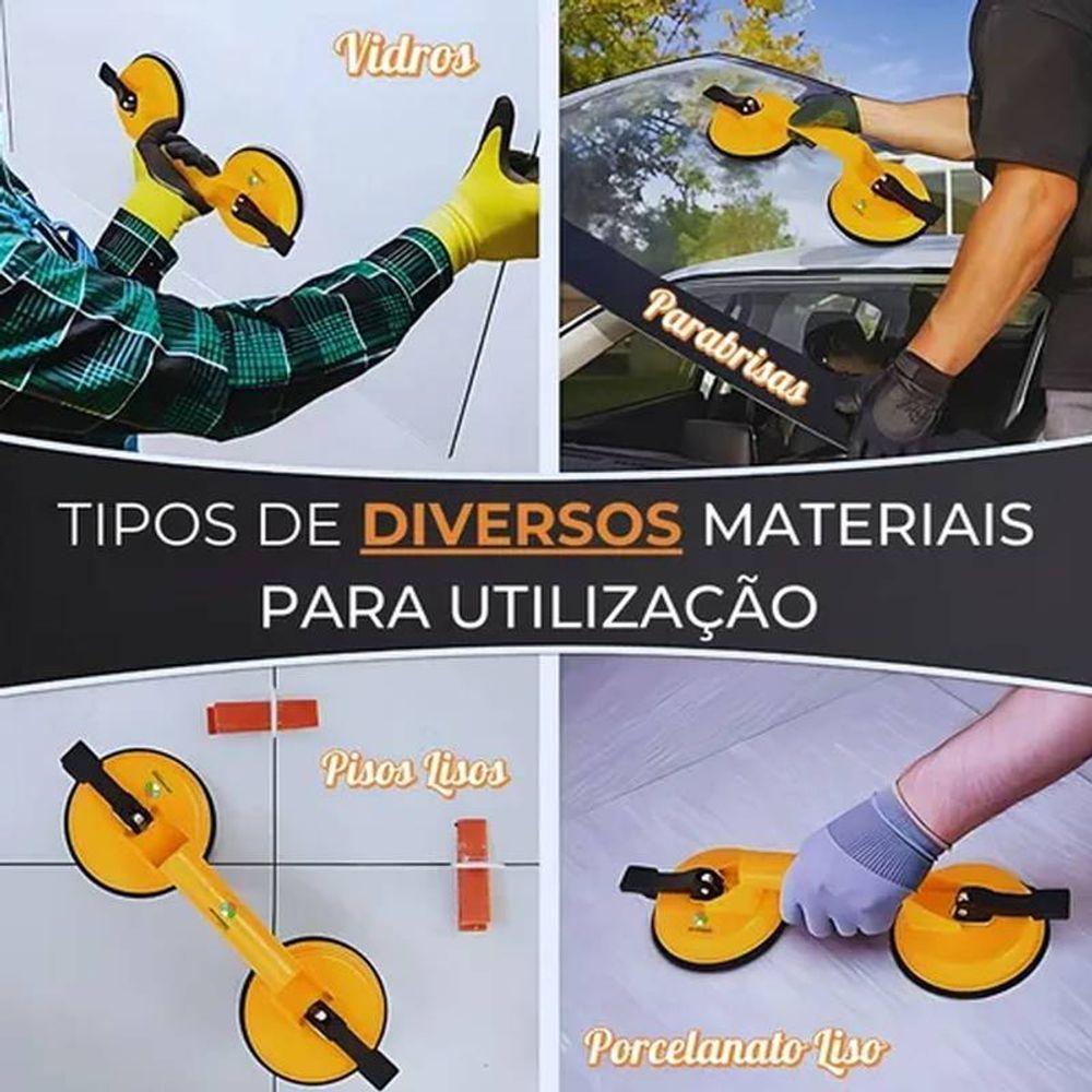 Ventosa Dupla P- Vidros Metais Mármores Espelhos Até 80kg - 4