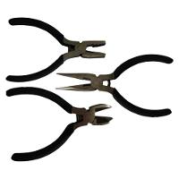 3 Mini Alicates Universal - Bico Meia Cana - Corte Diagonal - 1