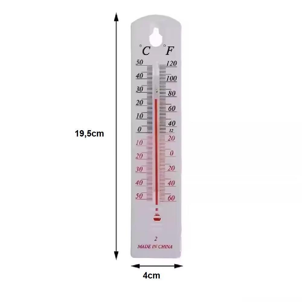 Termometro Ambiente Parede Casa Sauna Escritório Sitio Interno Externo Analogico Higrometro Escala - 6