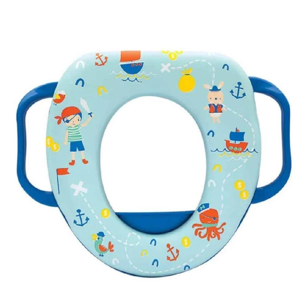 Assento Infantil Vaso Sanitário Troninho Alças Acolchoado Adaptador Confortável Desfralde Bebê Meninos - 5