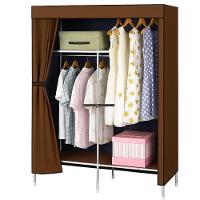 Armario Guarda Roupa Portatil Cabideiro Prateleira Organizador Sapateira Quarto Praia Marrom - 1