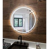 Espelho Brillare Redondo Jateado Com 3 Tons De LED e Botão Touch Screen Fonte Slim 70x70