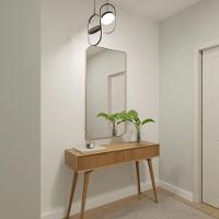 Espelho Orgânico Moldura Couro 110x50cm 150x60cm 170x70cm Corpo Inteiro Quarto Sala 170cm x 70cm - 1