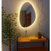 Espelho Orgânico Com LED À Pilha Ou Fonte Decorativo Quente A Fonte 51x80 - 2
