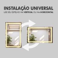 Espelho Jateado Com 3 Tons De LED e Touch Screen Fonte Slim 80x70 - 9