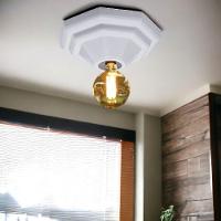 Luminária Plafonier Plafon Pirâmide Branco Lâmpada Teto E27 Soquete Bocal Porcelana Bivolt 100W - 6