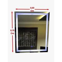 Espelho Jateado Com 3 Tons De LED e Touch Screen Fonte Slim 70x60 - 9