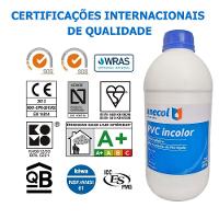 Kit 2 Colas Cano PVC Adesivo Plástico Frasco 850g Unecol Profissional Resistente Forte Secagem Rápida - 2