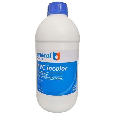 Cola Cano PVC Adesivo Plástico Frasco 850g Unecol Profissional Resistente Forte Secagem Rápida
