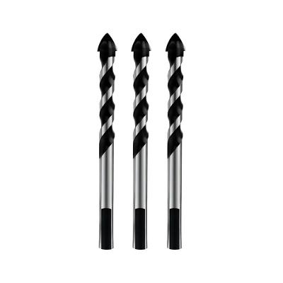 Kit 3 Brocas 8mm Multiuso Multimaterial Fura Tudo Vidro Porcelanato Cerâmica Madeira Concreto Multifuncional