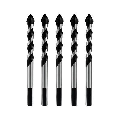 Kit 5 Brocas 8mm Multiuso Multimaterial Fura Tudo Vidro Porcelanato Cerâmica Madeira Concreto Multifuncional