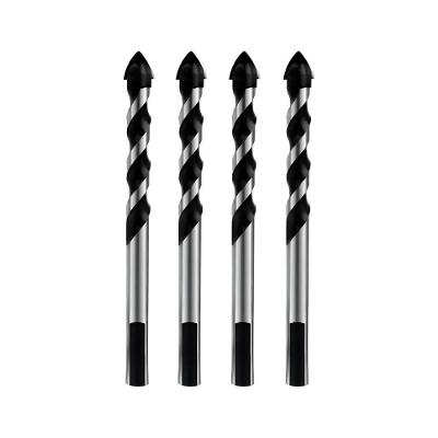 Kit 4 Brocas 6mm Multiuso Multimaterial Fura Tudo Vidro Porcelanato Cerâmica Madeira Concreto Multifuncional