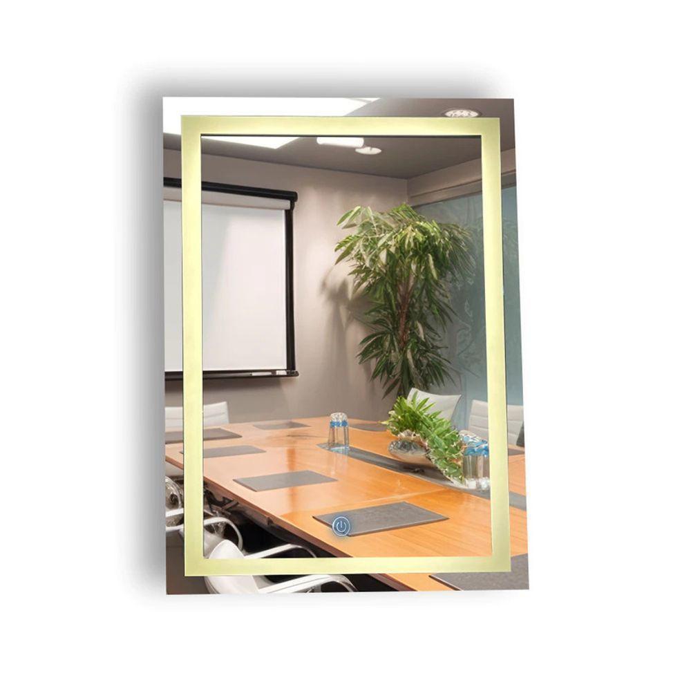 Espelho Jateado Com 3 Tons De LED e Touch Screen Fonte Slim 80x60 - 1