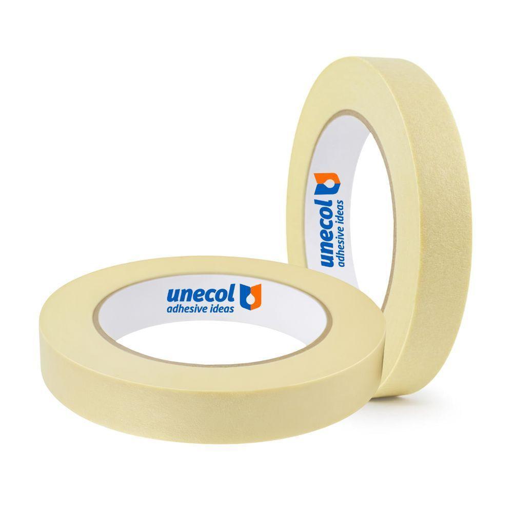 Kit 12 Fita Crepe 18mmx10m Uso Geral Resistente Alta Fixação Pintura Artesanato Escolar - 1