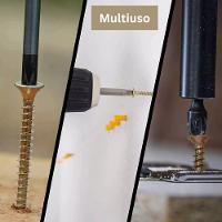 Kit 100 Parafusos 5,0x50 5x50 para Madeira Chipboard Phillips Atarraxante Cabeça Chata MDF MDP - 5