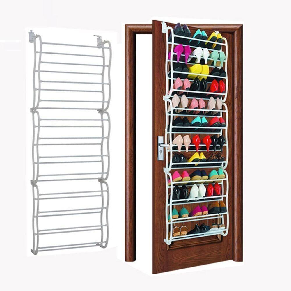 Sapateira De Porta Gigante 72 Calcados 12 Prateleiras Vertical 36 Pares De Sapatos E Tenis Em Metal - 2