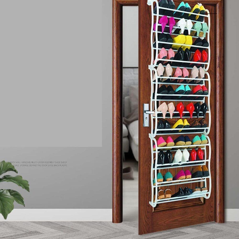 Sapateira De Porta Gigante 72 Calcados 12 Prateleiras Vertical 36 Pares De Sapatos E Tenis Em Metal - 4