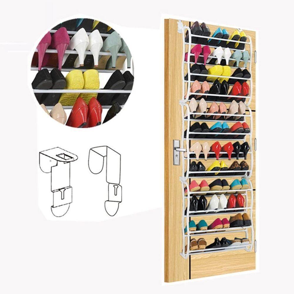 Sapateira De Porta Gigante 72 Calcados 12 Prateleiras Vertical 36 Pares De Sapatos E Tenis Em Metal - 5