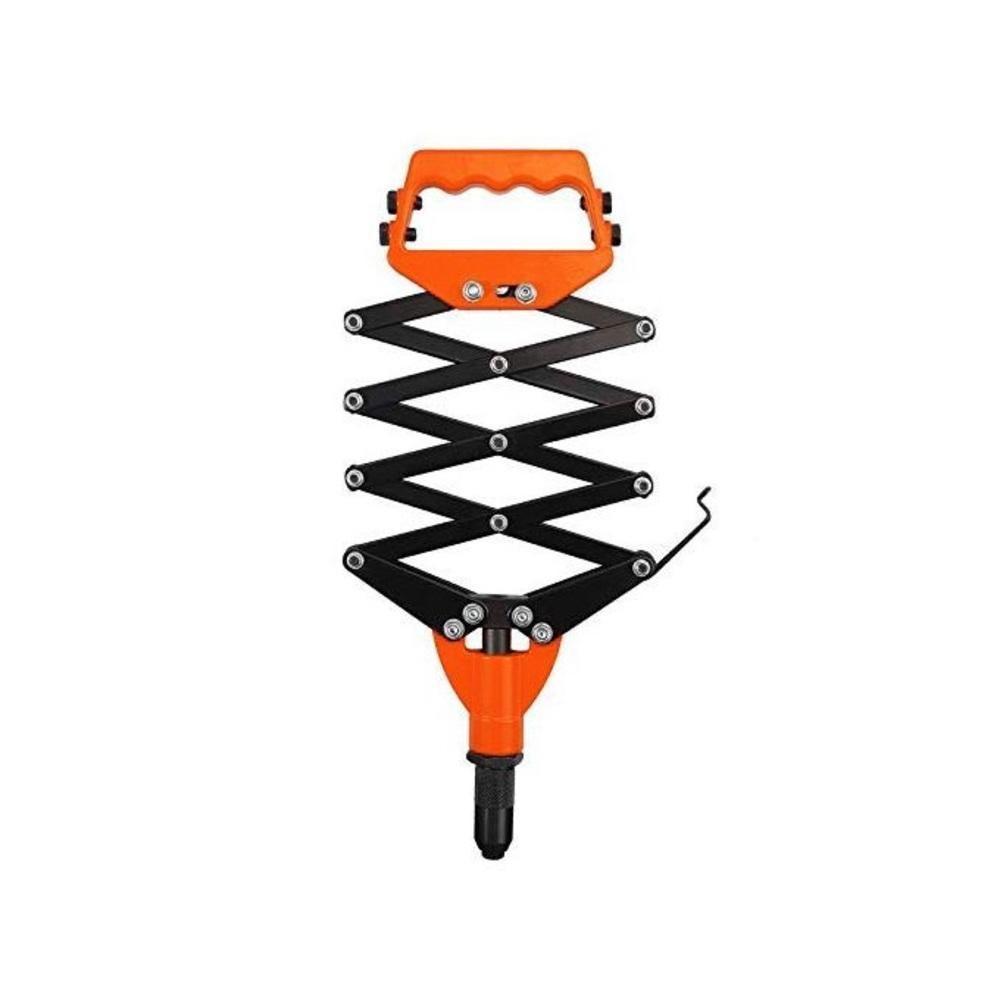 Rebitador Sanfona Alicate Rebitadeira Manual Dobravel Rebites Ate 6,4mm Reforcado Profissional - 5