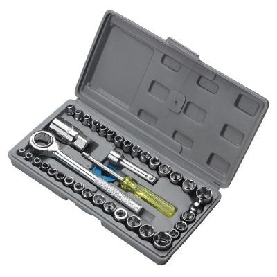 Kit Jogo Chave Catraca Reversivel Jogo De Soquete 40 Pecas Maleta Estojo
