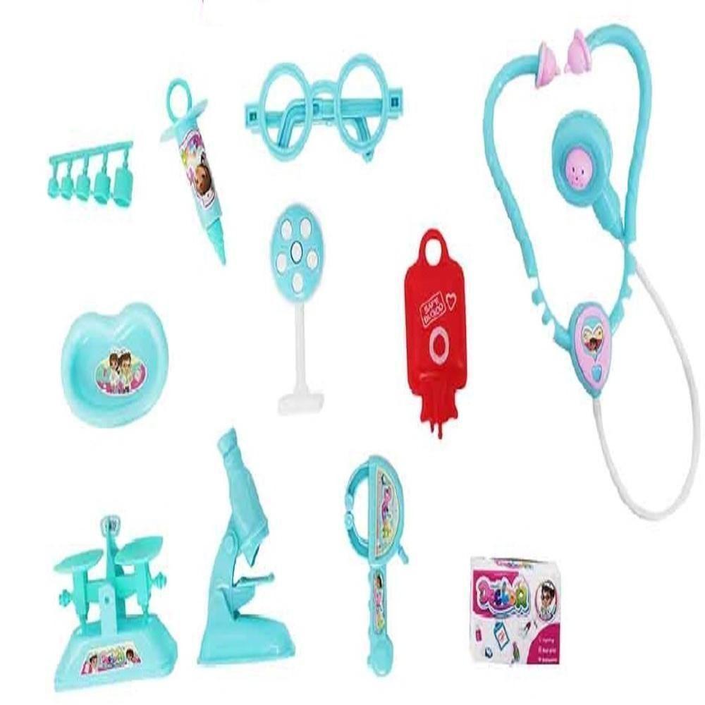 Kit Medico Infantil Doutor Enfermagem Completo 10 Peças Brinquedo Estilo Profissional - 4