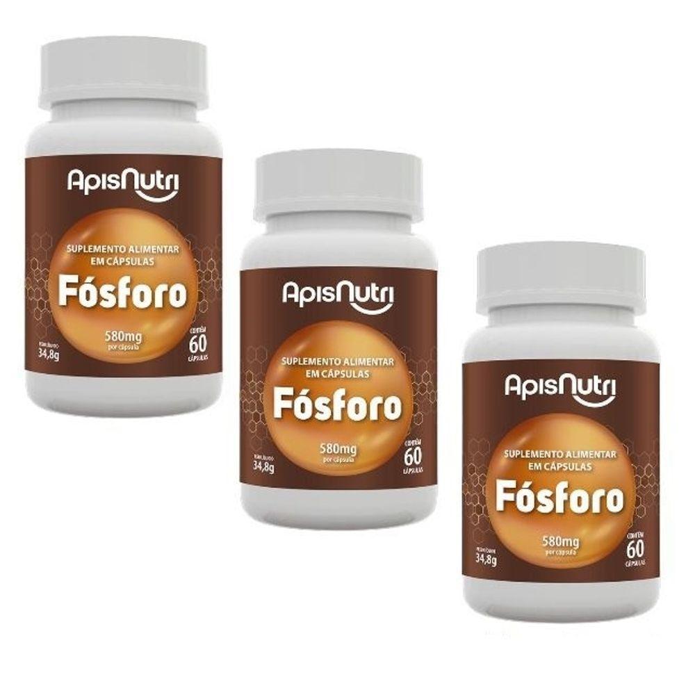 Fósforo 580mg 60 Caps Padrão Único - 3