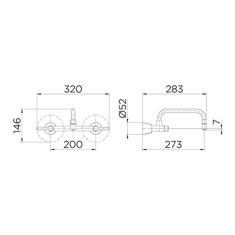 Torneira Misturador Docol Gali 800206 De Parede Cromada - 4