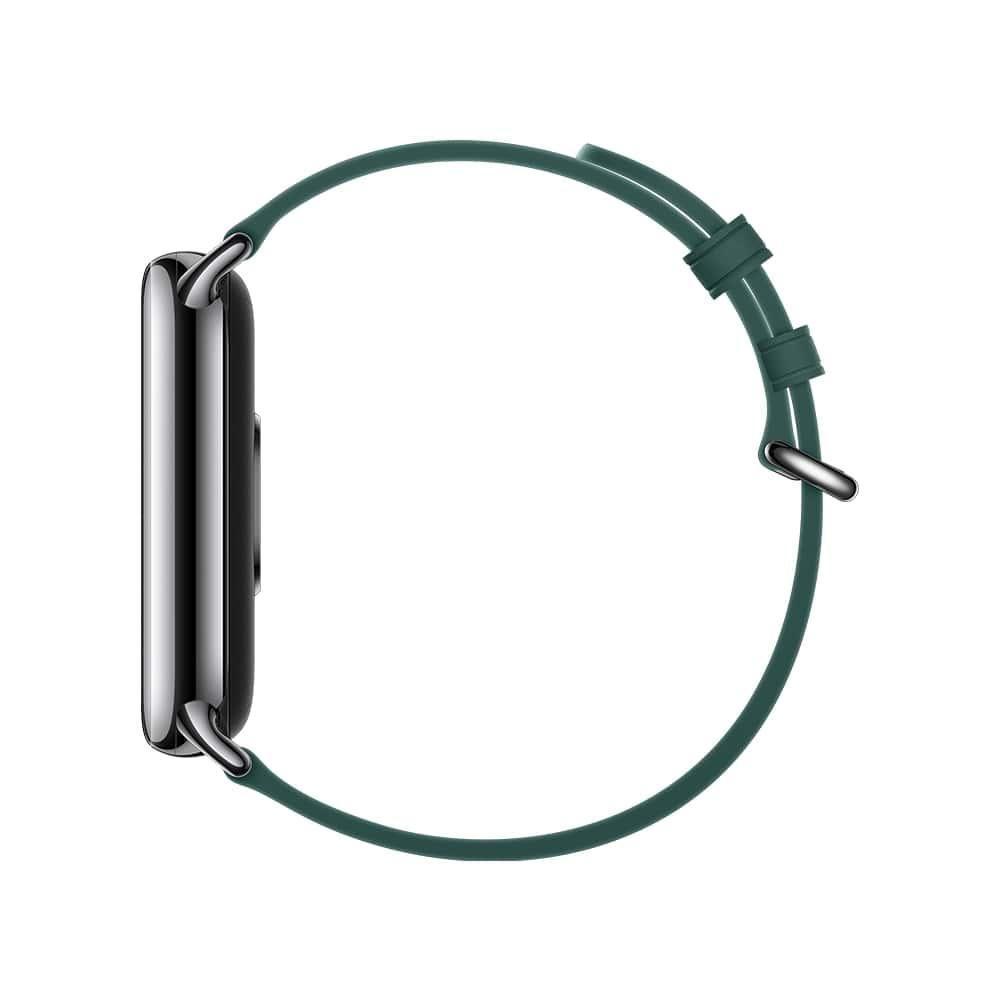 Bracelete De Couro Para Xiaomi Smart Band 8 Verde - 3