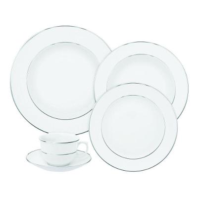 Jogo De Jantar Em Porcelana Flamingo Com 30 Peças Oxford Diamond