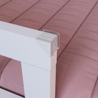 Cama Infantil De Chão Montessoriana Menino E Menina Solteiro 194cm Com Grade Proteção Branco