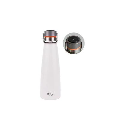 Squeeze 475ml De Aço Inox Com Display Led KKF Branco