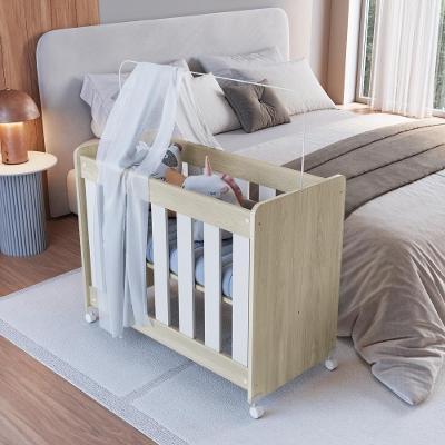 Mini Berço Infantil Moisés Multifuncional 4 Em 1 Com Rodas Para Quarto De Bebê Carvalho Araguaia