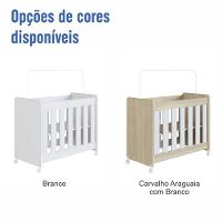 Mini Berço Infantil Moisés Multifuncional 4 Em 1 Com Rodas Para Quarto De Bebê Carvalho Araguaia - 10